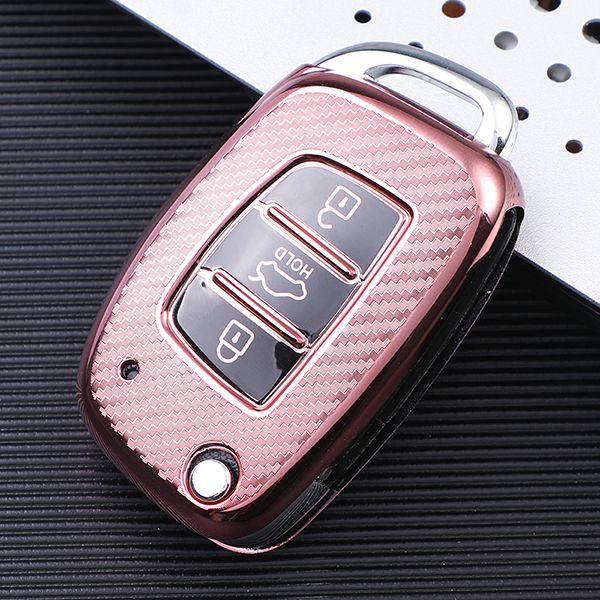 For Hyundai ix35 ix25 3 button  TPU protective key case,please choose the color