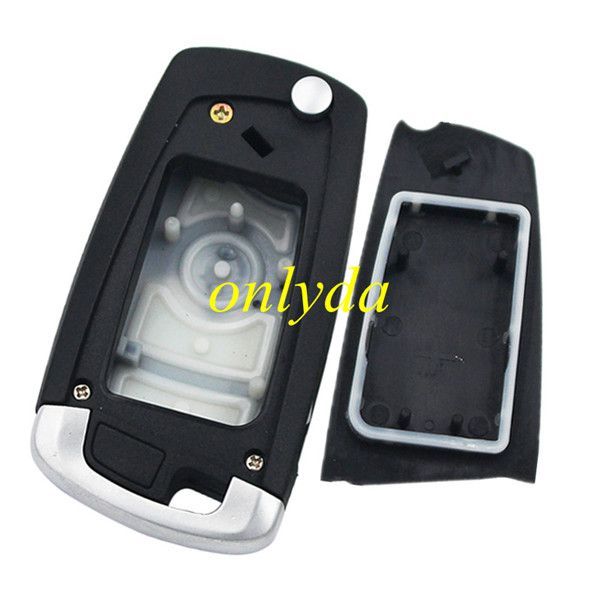 For BMW ews system modified  4 button flip  key blank with HU92 blade
