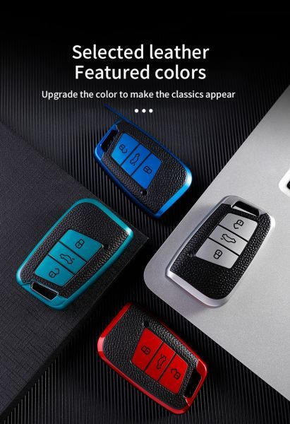 For New Passat 3 button TPU protective key case black or red color, please choose the color