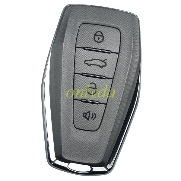 For  Geely smart  new Null 4 button remote key with 434mhz with 47/NPA3XA5 chip