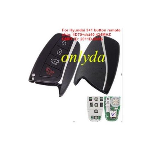 For 3+1 button 434MHZ 4D60+dst40 chip