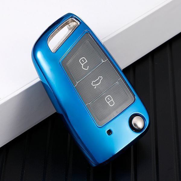For Passat  TPU protective key case black or red color, please choose