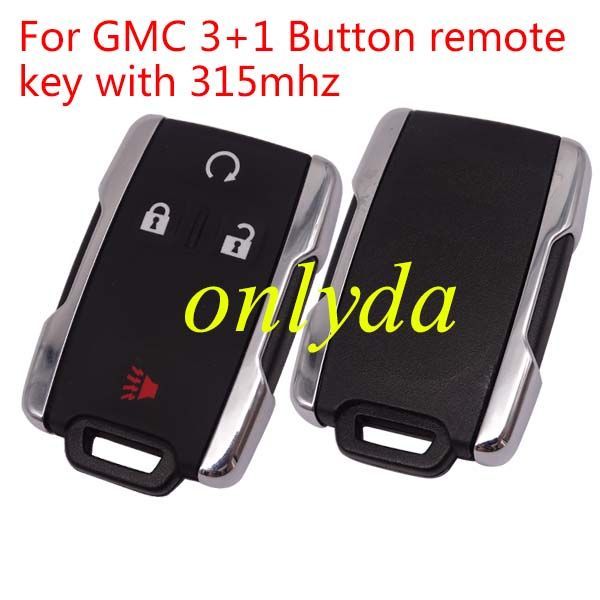 OEM GMC 3+1 Button remote key  with 315mhz for 2014-2021 GMC SIERRA Canyon Keyless entry  Part No. A2C34526500-03 3400-214675 TD-00 13-48 002 chip: PIC16f689 E/SS FCC ID: M3N-32337100 IC : 7812A-32337100