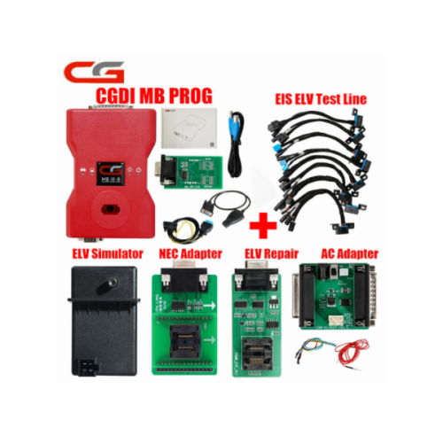 CGDI Prog MB for Benz Car Key Add Fastest for Benz Key Programmer Support All Key Lost with ELV/NEC Adapter Free ELV Simulator
