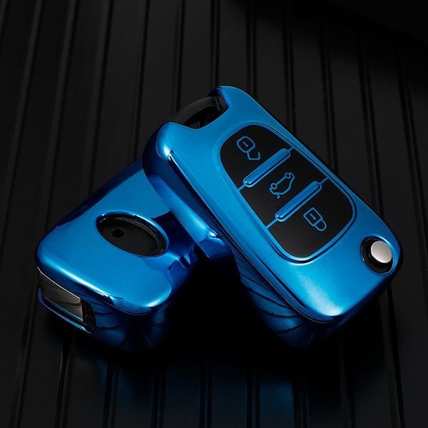 For Hyundai ix35 3 button  TPU protective key case,please choose the color
