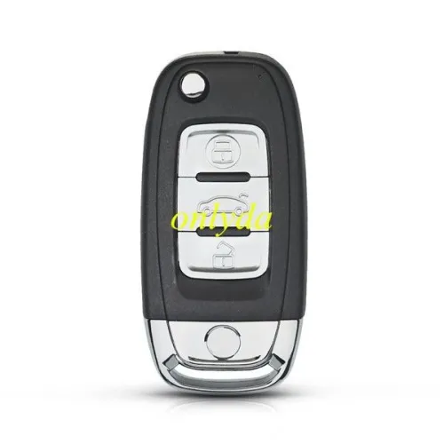 For VW 3 button modified remote key blank with HU66 blade
