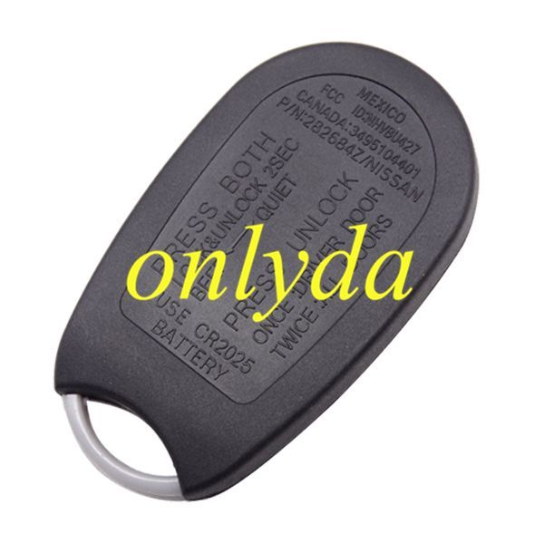 For nissan A33 remote  key blank with battery part