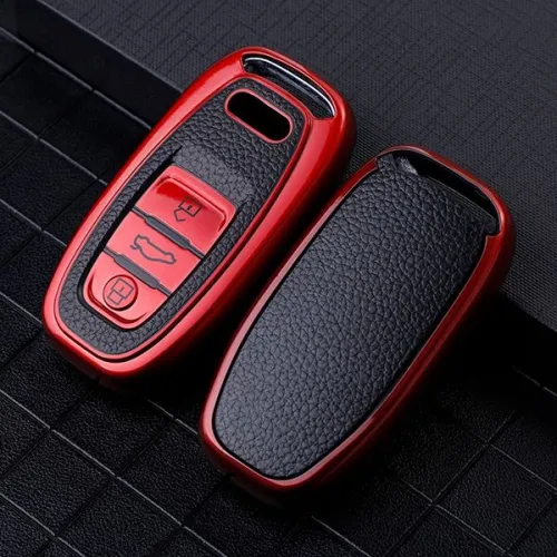 For Audi A4L A6L Q5 3button TPU protective key case,please choose the color