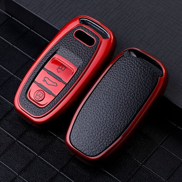 For Audi A4L A6L Q5 3button TPU protective key case,please choose the color
