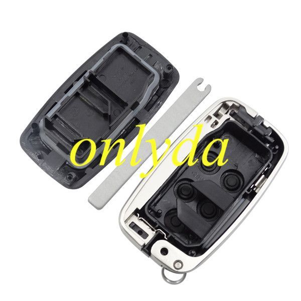 For Rangrover 5 button remote key blank with blade, have badge on the chrome