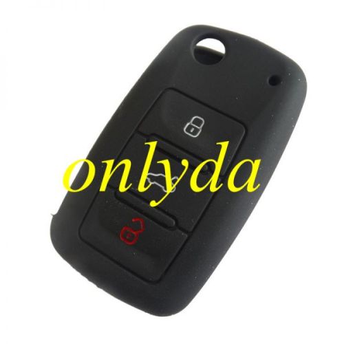 VW 3 button silicon case (Black,Blue ,Red. Please choose the color)