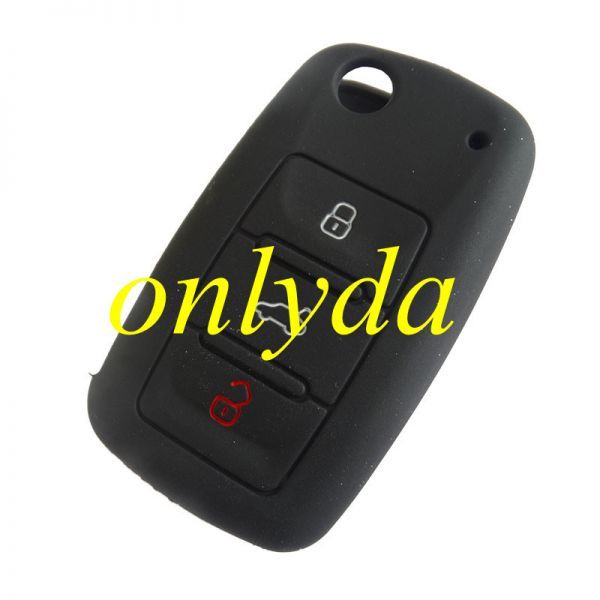 VW 3 button silicon case (Black,Blue ,Red. Please choose the color)