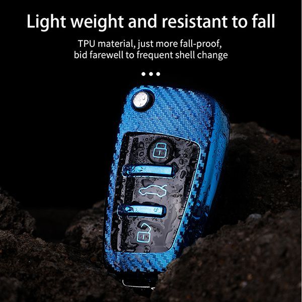 For Audi A3/Q3/Q2L/A1/S3 3button TPU protective key case,please choose the color