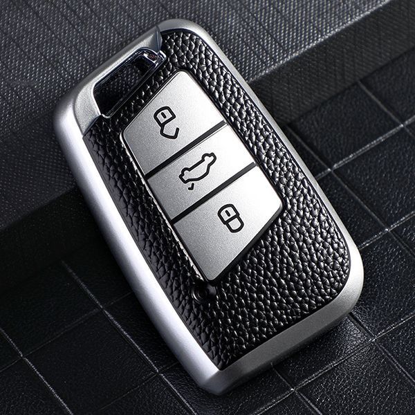 For New Passat 3 button TPU protective key case black or red color, please choose the color