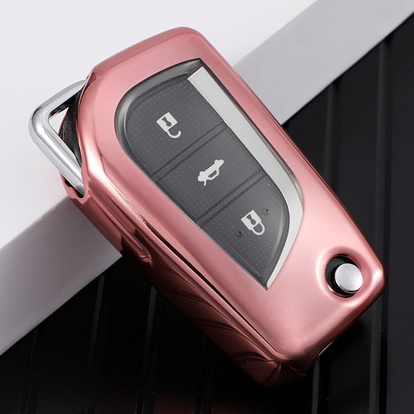For Toyota TPU protective key case  black or red color, please choose