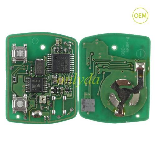 For   Mitsubishi 2B remote PCB 313.8 mhz 90% new, PCB only