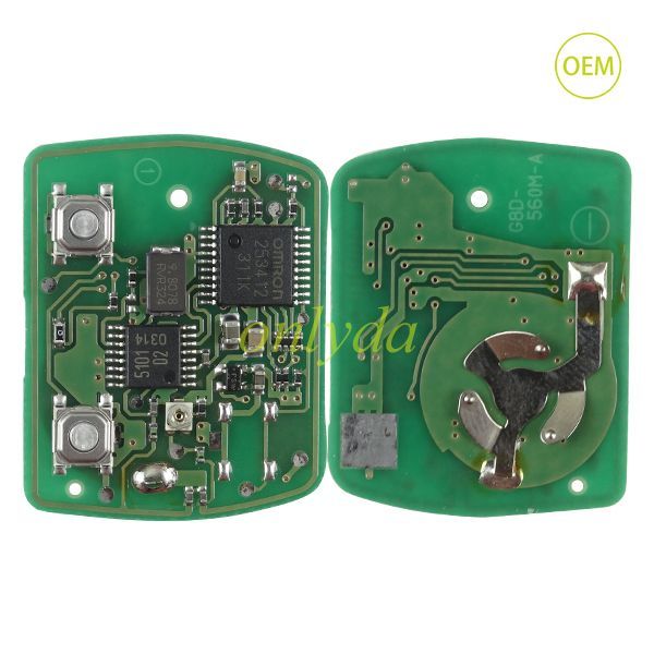 For   Mitsubishi 2B remote PCB 313.8 mhz 90% new, PCB only