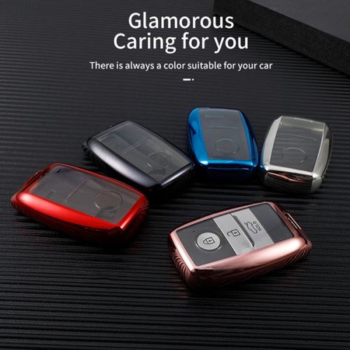 For KIA TPU protective key case  black or red color, please choose