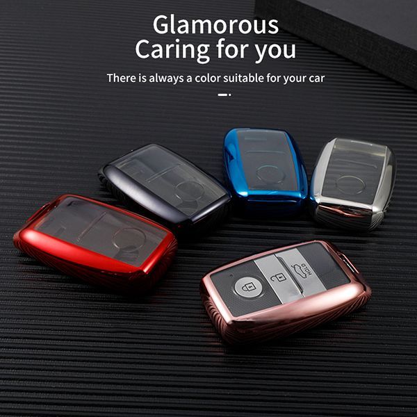 For KIA TPU protective key case  black or red color, please choose