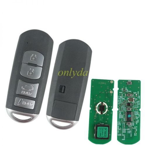 For Mazda 4 button keyless remote key with 315mhz with ID49 chip FCCID:WAZSKE13D01  P/N:662F-SKE13D01 SUV SKE13D-01 FSK