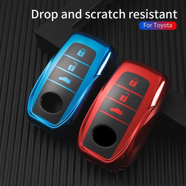 For Toyota 3 button TPU protective key case please choose the color