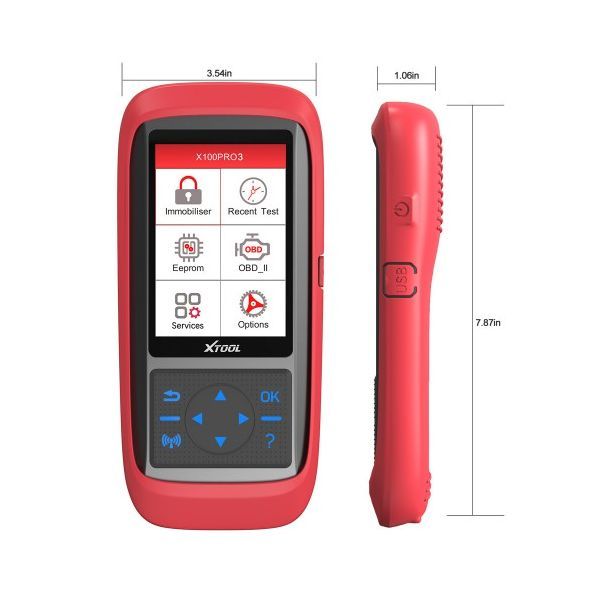 XTOOL X100 Pro3 Professional Auto Key Programmer Add EPB, ABS, TPS Reset Functions Free Update Lifetime