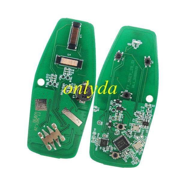 For keyless 4 button aftermarket remote key with 433mhzHITAG PRO