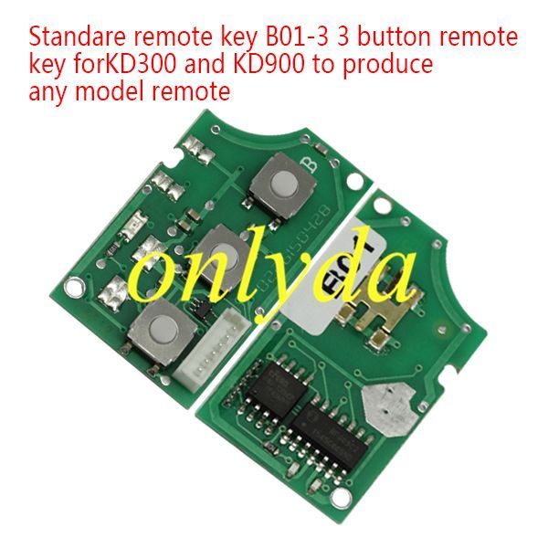 KeyDIY B01-3 3 button remote key