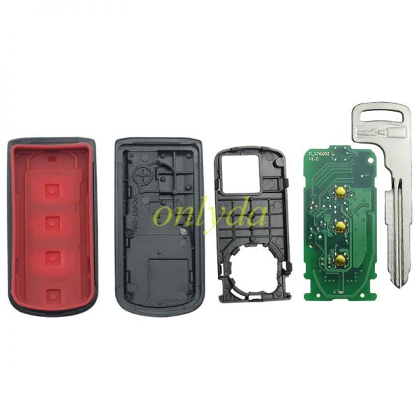 Mitsubishi 3 button Keyless smart remote key  433.92MHz FSK NCF2951X / HITAG 3 / 47 CHIP FCC ID: GHR-M004  Board No: GHR-M003