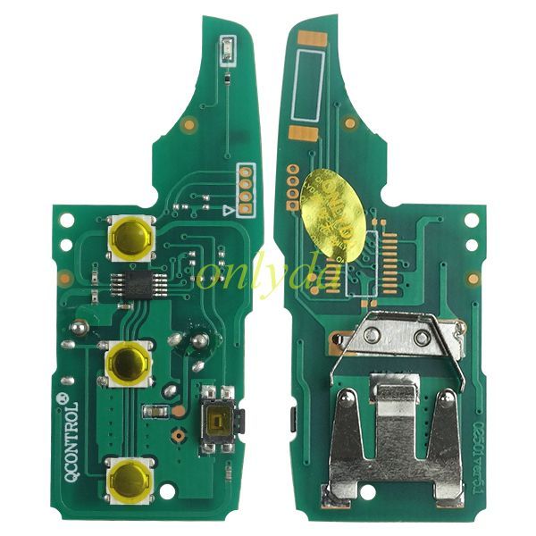 For VW 3 +1button remote key  with ID48 chip315mhz /434mhz Model Number is 5K0-837-202AD Switchable frequency