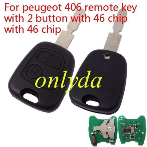 For peugeot  2B remote 406 NE78 blade  with  PCF7961 chip 46 chip