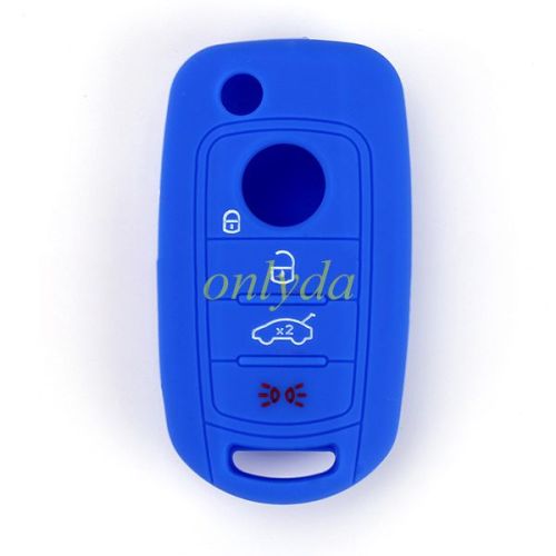 For Fiat 3 button silicon case (, Please choose the color, (Black MOQ 5 pcs; Blue, Red and other colorful Type MOQ 50 pcs))