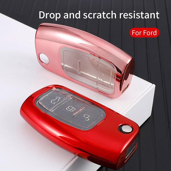 For Ford TPU protective key case  black or red color, please choose