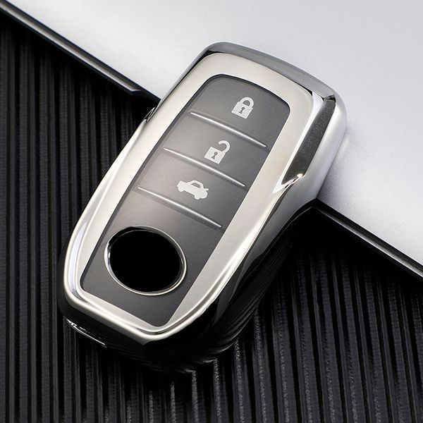 For Toyota TPU protective key case  black or red color, please choose