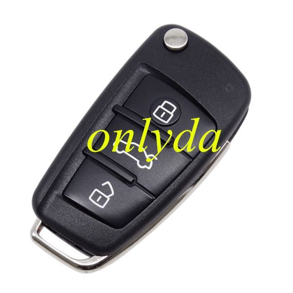 For MQB Keyless  flip remote AES48 chip 434mhz ASK model Rem:8vo837220D 8vo837220 8vo837220G