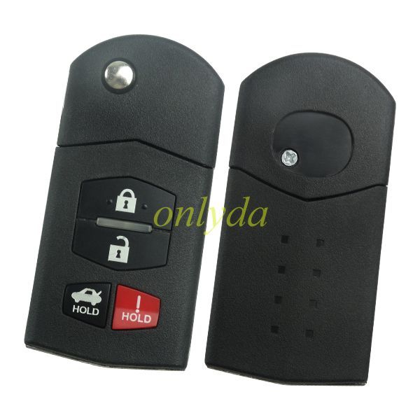 For Mazda 3+1 button remote key with 315mhz without chip FCC ID : BGBX1T478SKE125-01 P/N: 662F-SKE12501 Mazda 3 2010-2013 Mazda MX-5 MIATA 2006-2012 Mazda SPEED3 2010-2013 MAZDA 6 2009-2013