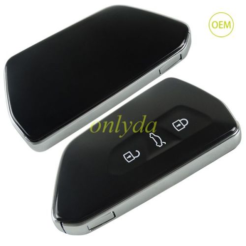 original VW 3 button remote key blank with key blade