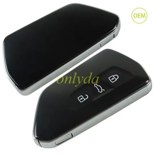 original VW 3 button remote key blank with key blade