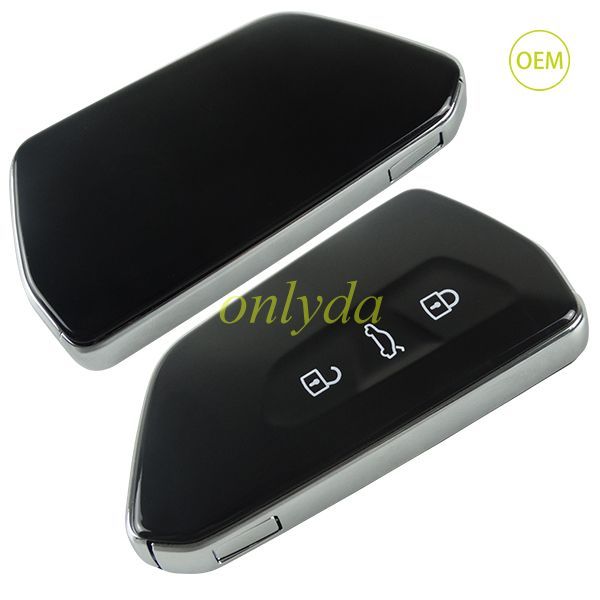 original VW 3 button remote key blank with key blade