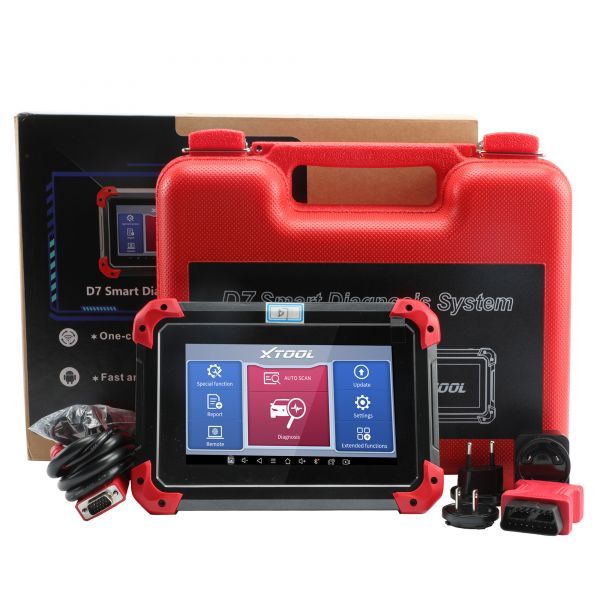 XTOOL D7 Full System Diagnostic Tools Key Programmer OBD2 Automotive Code Reader Key Coding Auto Vin OBDII Scanner Active Test