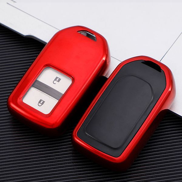 For Honda TPU protective key case  black or red color, please choose