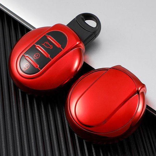For BMW MINI cooper R55/R56/R60 3 button TPU protecive key case ,please choose the color