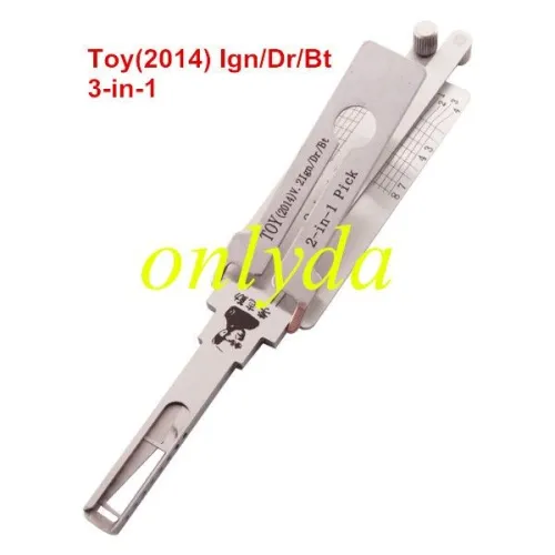 TOY2014 V.2 toyota 4 track Lishi 3 in 1 decode and lockpickTOY2014 V.2 toyota 4 track Lishi 3 in 1 decode and lockpick