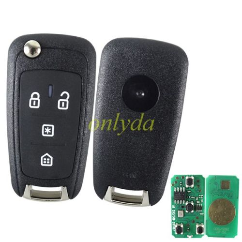 For Brazil 4 button remote key with 433mhz with IC293/ IC300