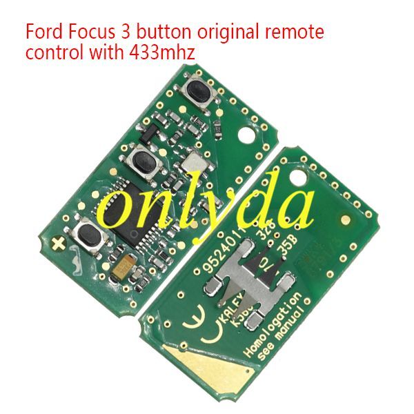 original remote control for Ford Focus 3 button with 434mhz 3W5T-15K601-AC