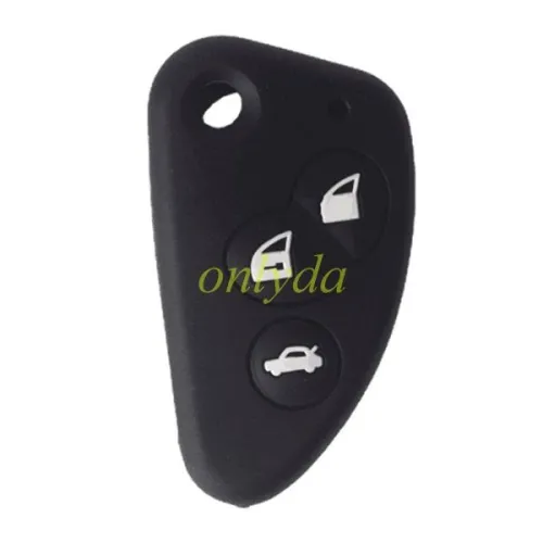 Alfa 3 button silicon key case  （Black）