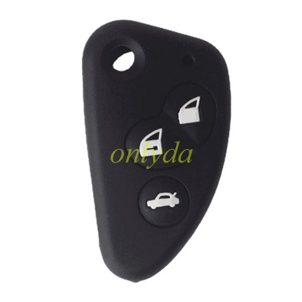 Alfa 3 button silicon key case (Black)