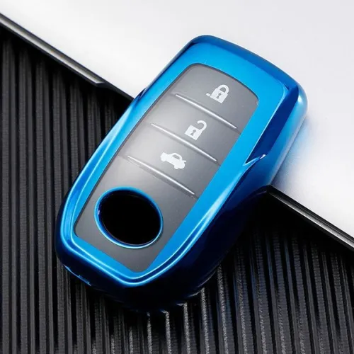 For Toyota TPU protective key case  black or red color, please choose
