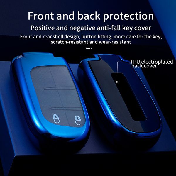 For Chrysler Jeep , Dodge TPU protective key case  black or red color, please choose
