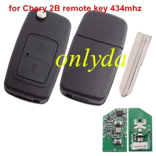 For Chery 2 button  remote key with 434mhz with original PCB